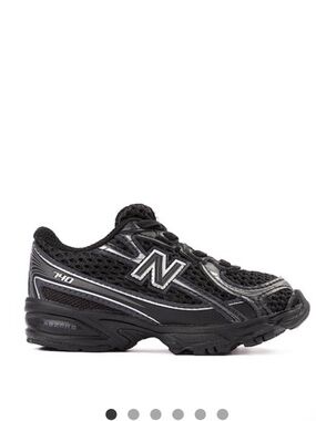 New Balance Black & Silver Toddler Athletic Sneaker